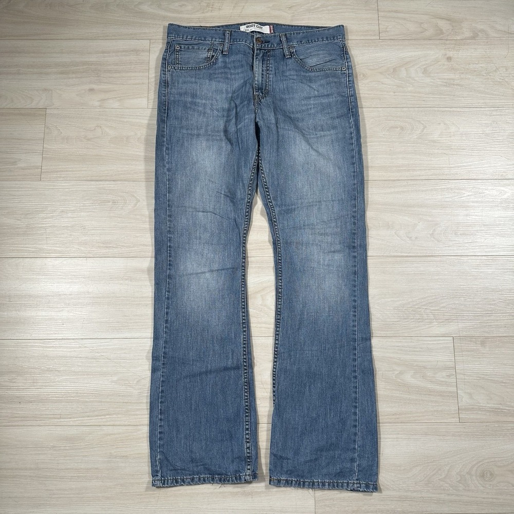 Levis 527 Slim Low Bootcut Jeans Mens 36x34 Blue Cowboy Western 055270175